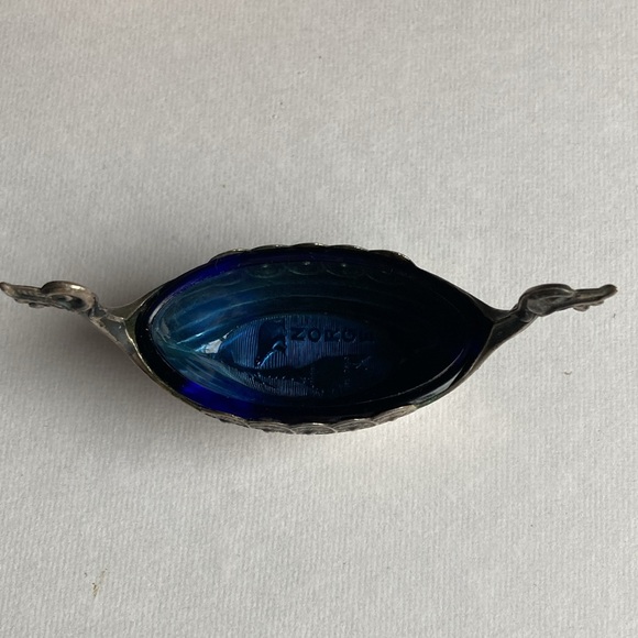 Theodor Olsen Norwegian Sterling Silver Viking Salt Cellar Dragon Boat - Picture 4 of 14